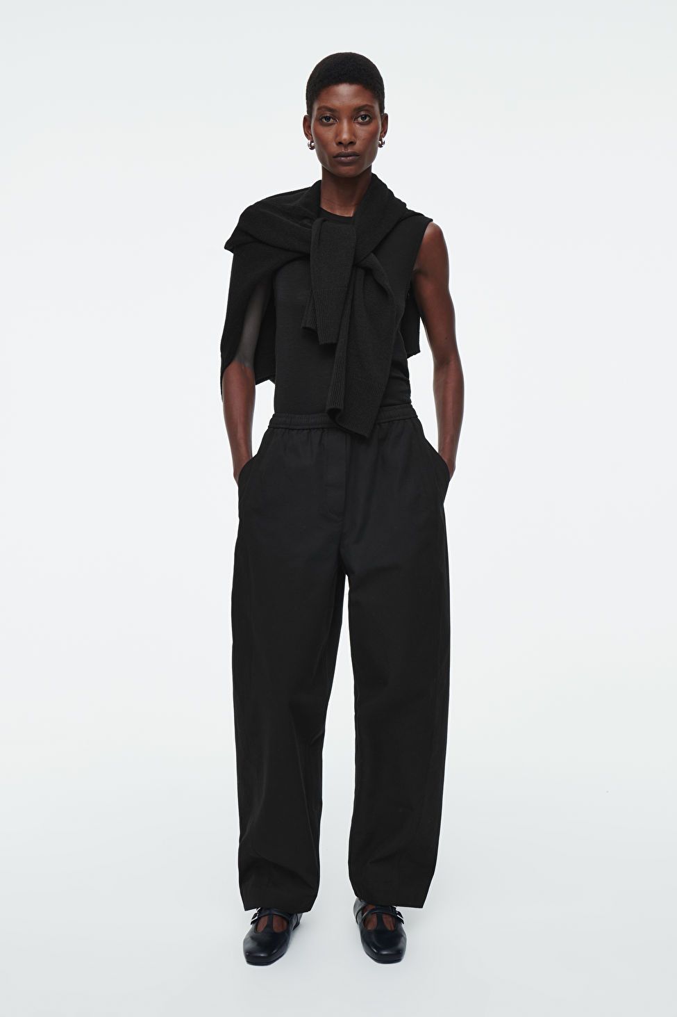 BARREL-LEG COTTON TROUSERS | COS UK