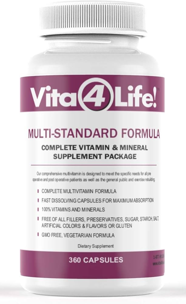 Vita4Life!® Multi-Standard Formula • Complete Vitamin & Mineral Complex • 360-Capsules • F... | Amazon (US)