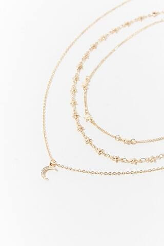 Moon & Stars Necklace Set | Forever 21 (US)