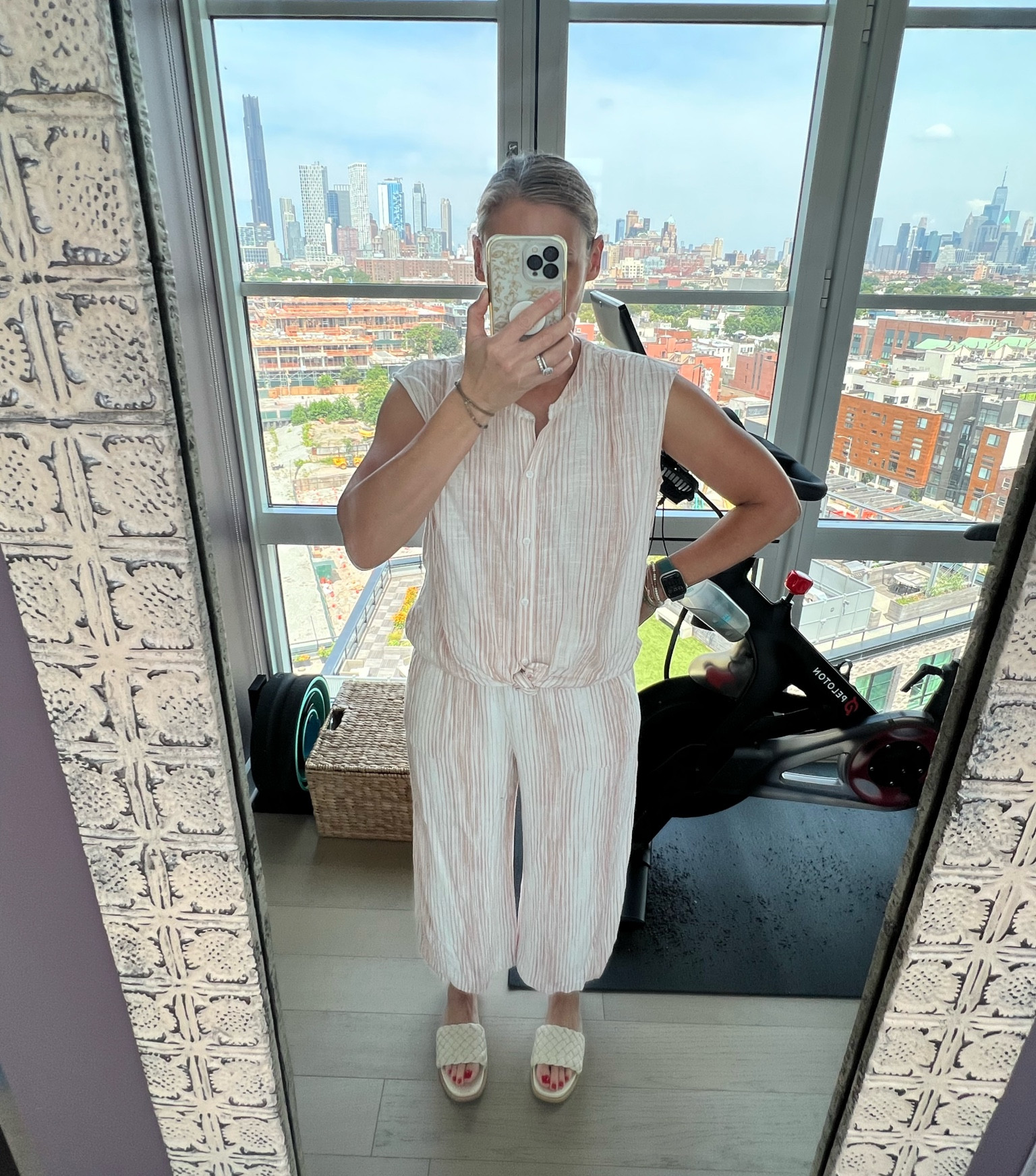 Love a matching set! This one is so lightweight and comfortable, perfect for summer! And I’ve been wearing these slides on repeat with every outfit because they are the perfect summer sandal. Even better they are now on sale!

#LTKSeasonal #LTKstyletip #LTKsalealert