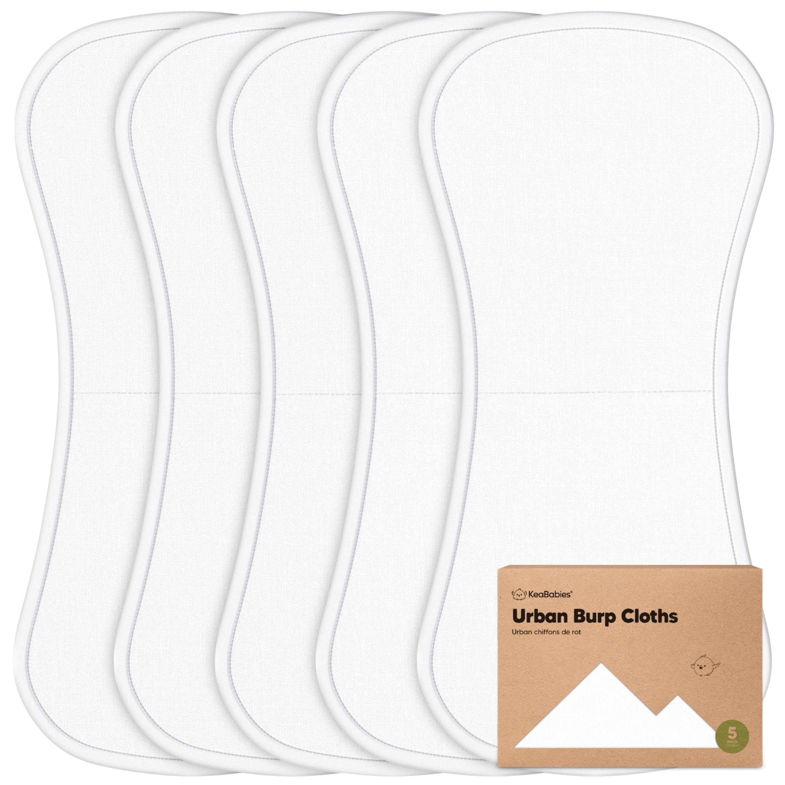 Organic Burp Cloths Baby Boy & Girl - 5-Pack Super Absorbent Cotton Burping Cloths for Babies, So... | Amazon (US)