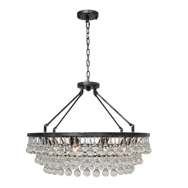 Johnjack 10 - Light Statement Tiered Chandelier with Crystal Accents | Wayfair North America