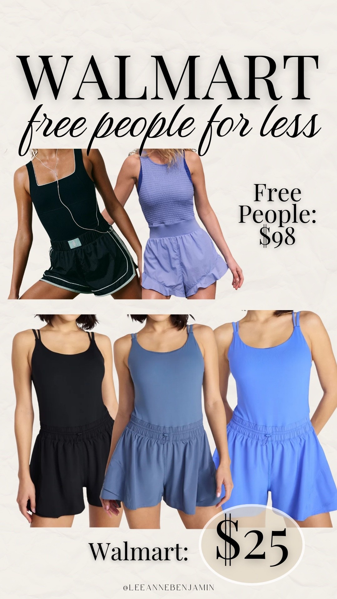 Free People look for less romper from Walmart!

#LTKActive #LTKSaleAlert #LTKfitnessgoals