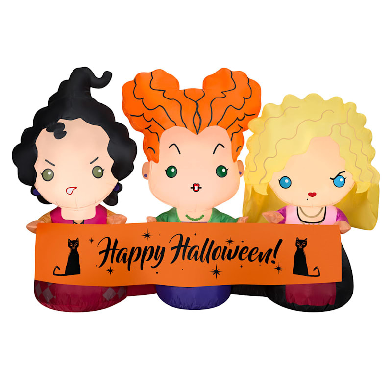 Hocus Pocus Sisters Halloween Inflatable, 3.5' | At Home