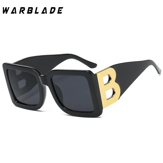 WarBLade 2022 Fashion Oversized The Letter B  Square Luxury Trend Sunglasses Women Men Retro Rect... | AliExpress (US)