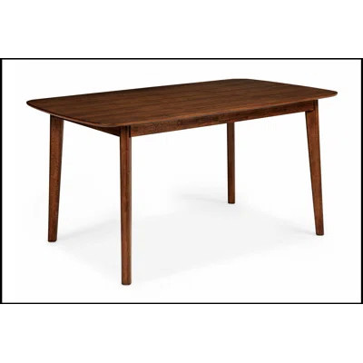 Mid-century Modern Rectangular Wooden Dining Table with Warm Wood Finish for Elegant and Functional Dining | Wayfair North America