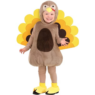 HalloweenCostumes.com 18 Months   Toddler Crafty Turkey Costume, Yellow/Brown/Orange | Target