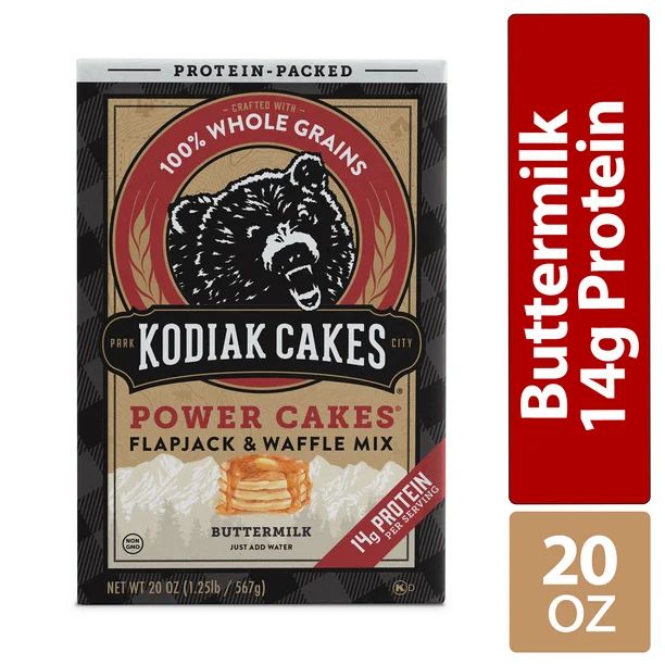Kodiak Cakes Power Cakes Buttermilk Pancake and Waffle Mix, 20 Oz - Walmart.com | Walmart (US)