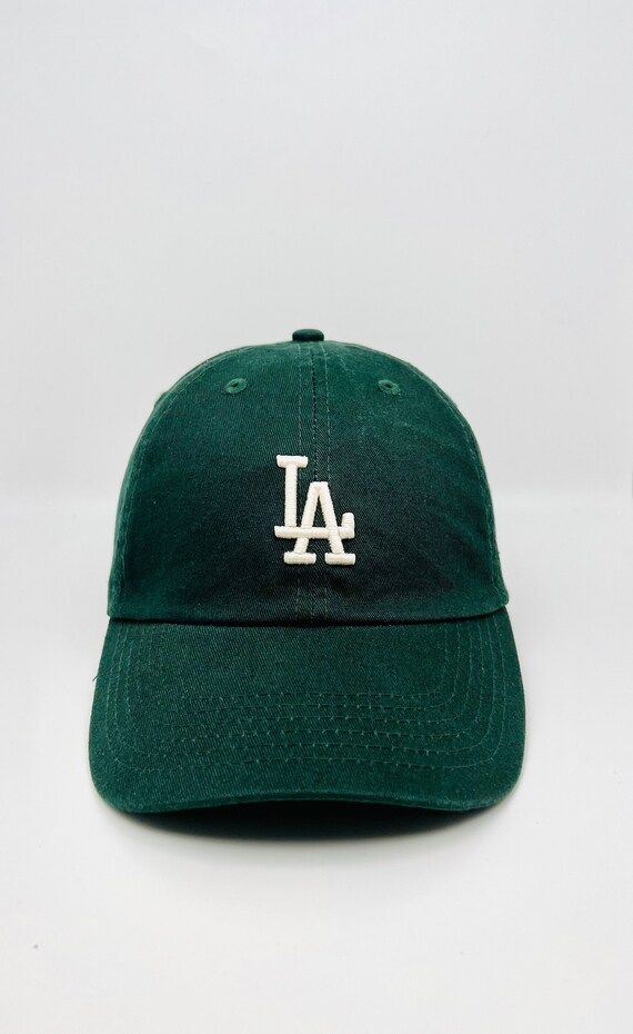 LA Mini Forest Green/ off White Hat  Los Angeles Baseball Cap - Etsy | Etsy (US)