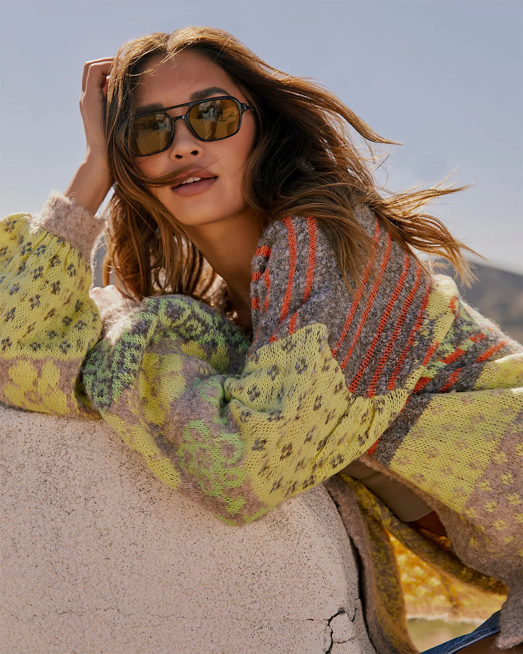 Ferrell Printed Open Front Cardigan | VICI