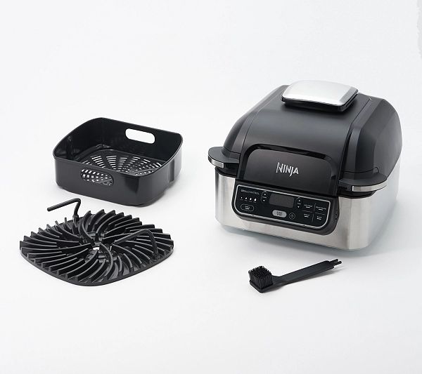 Ninja Foodi 6-qt Indoor Air Grill with Skewers and Recipes | QVC
