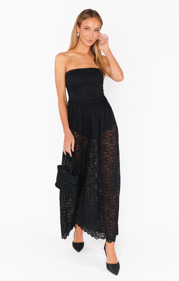 Diana Drop Waist Dress ~ Black Lovely Lace | Show Me Your Mumu