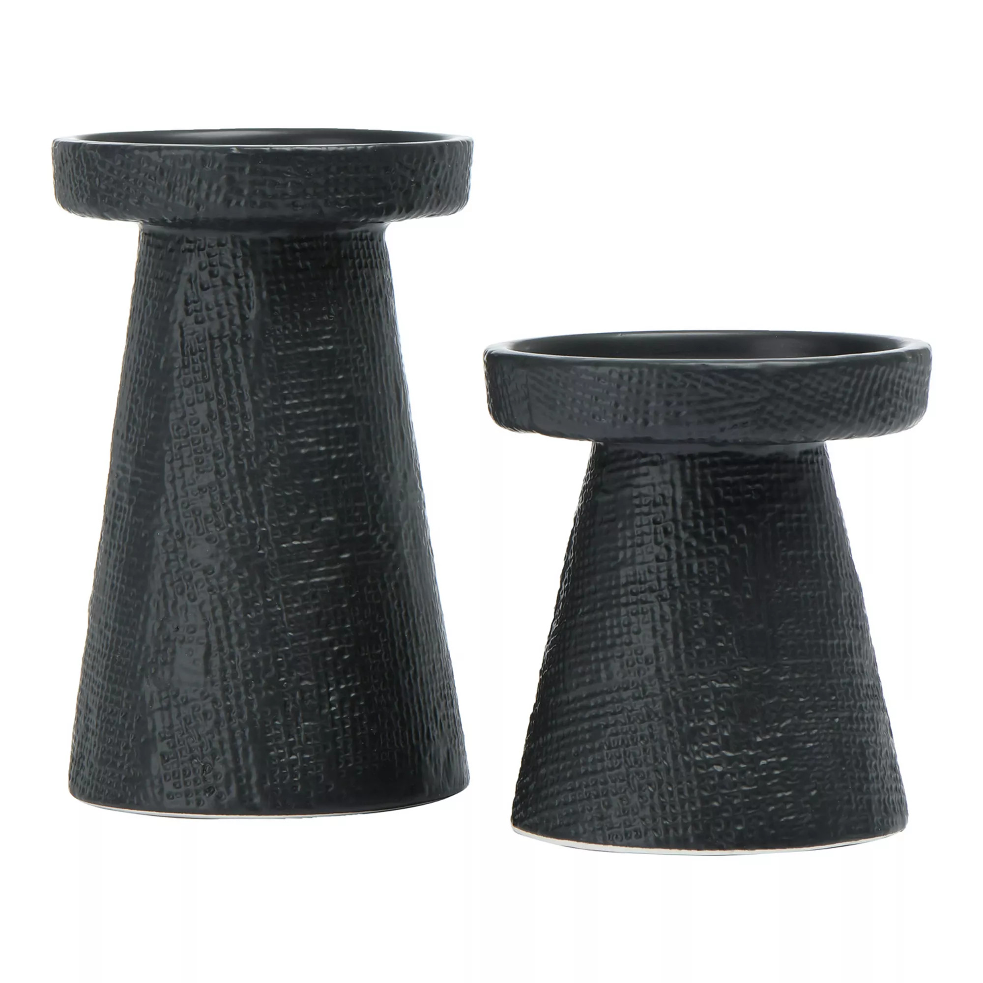 Storied Home Stoneware Pillar & Taper Candle Holders - Set of 2 | Kohl's