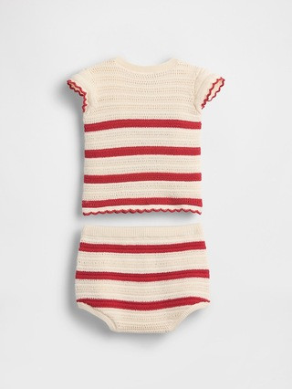 Baby Crochet Stripe Outfit Set | Gap (US)