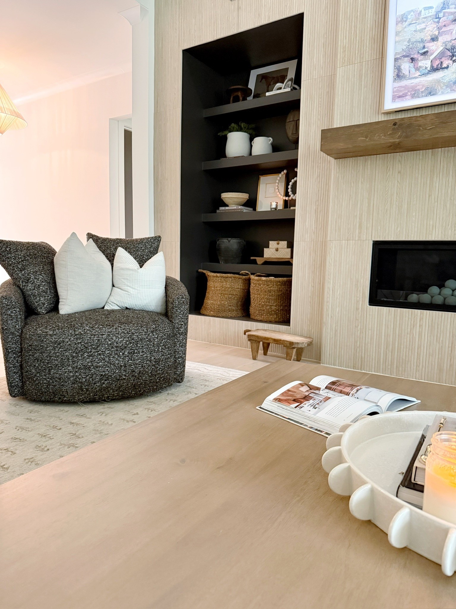 These boucle swivel chairs are the definition of cozy sophistication 🤍 Perfect for conversation, lounging, or simply enjoying the design. Textured, modern, and oh-so-inviting!

Do you want to bring our dreamy Modern Classic style interior design into your own home? 🏡 You’re in luck! Reserve our Online Interior Design packages today -> https://porcheandco.com/edesign ✨
We can’t wait to work with you & design your home with #porcheandco

#porcheandco #modernclassic #livingroomdesign #interiordesign #bouclechairs #neutralhome #homedesign #modernclassicinteriors #livingroominspo


#LTKHome #LTKStyleTip #LTKBeauty