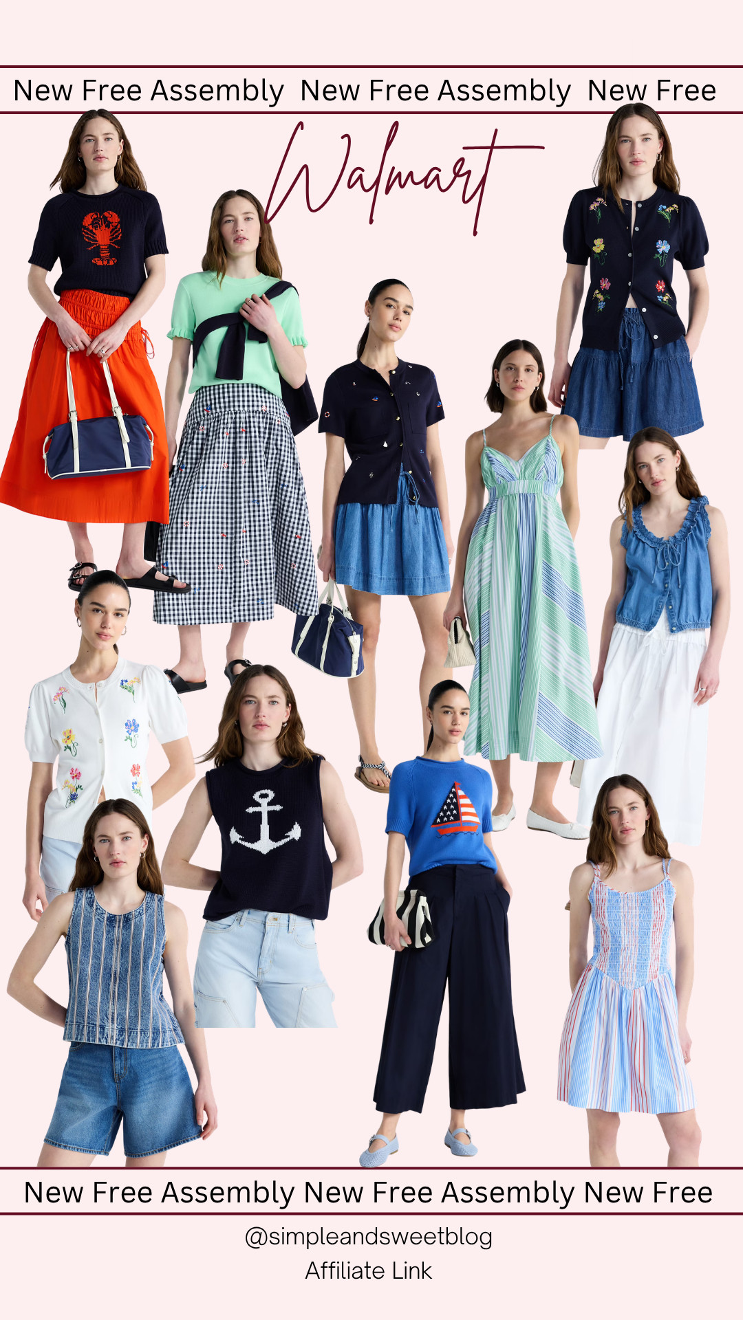 New Free Assembly Summer Collection at Walmart! Love the nautical vibes and red white and blues for the summer holidays!

#LTKSeasonal #LTKOver40 #LTKMidsize