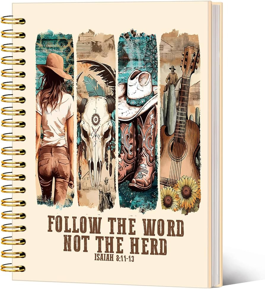 Cowgirl Western Gifts for Women Cowgirl Notebook Journal, Christian Gifts for Women，Follow The ... | Amazon (US)