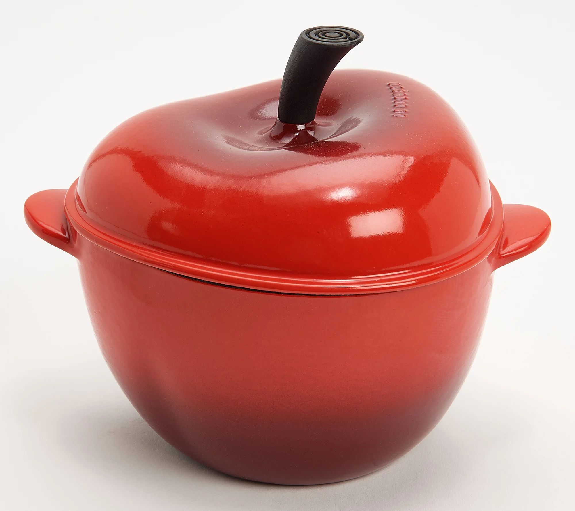 Le Creuset Cast Iron 2.25-qt Figural Apple Cocotte - QVC.com | QVC