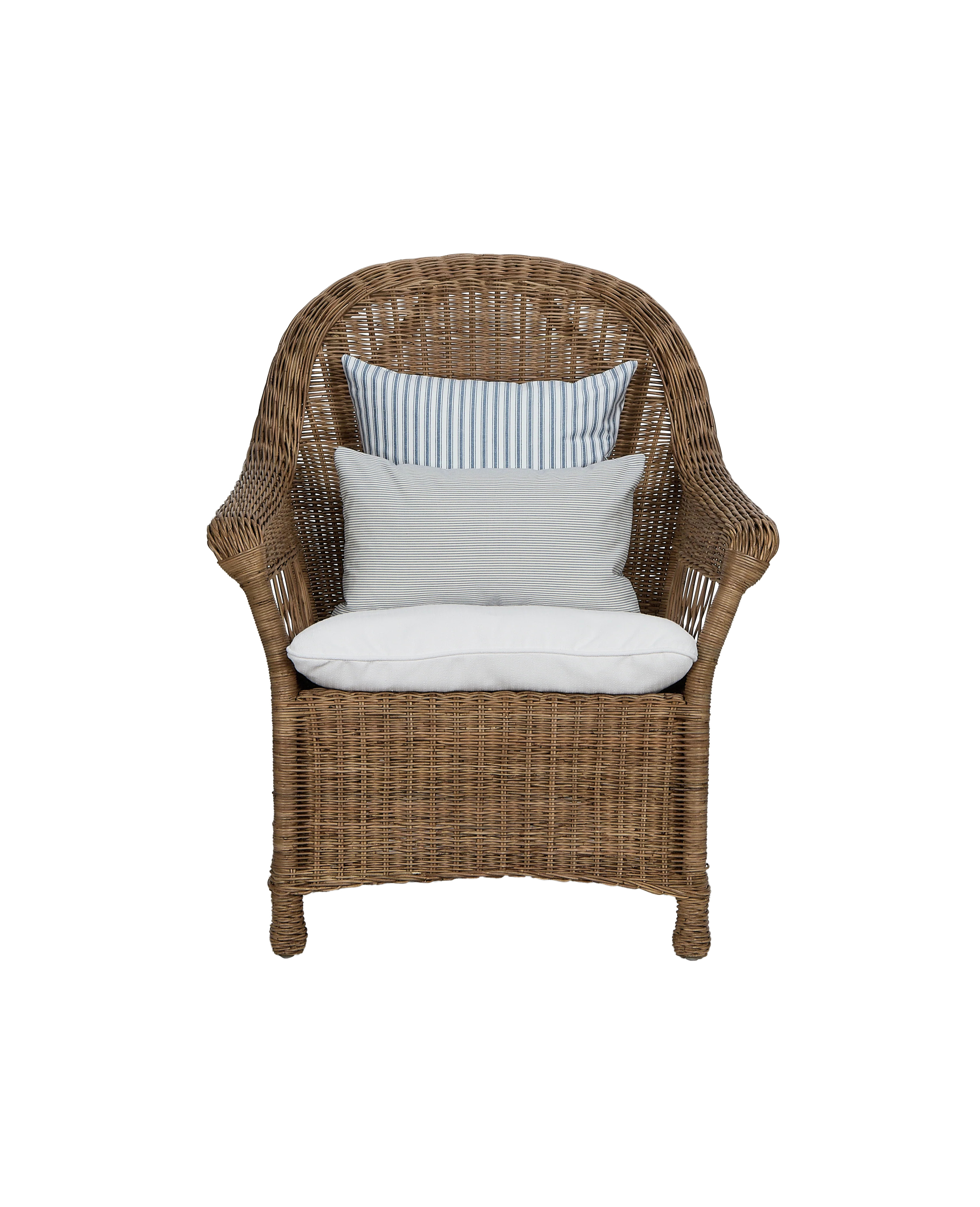 Reader Rattan Armchair - Shell | Olive Ateliers