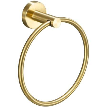 USHOWER Brushed Gold Towel Ring Hand Towel Holder for Bathroom Durable 304 Stainless Steel Modern St | Walmart (US)