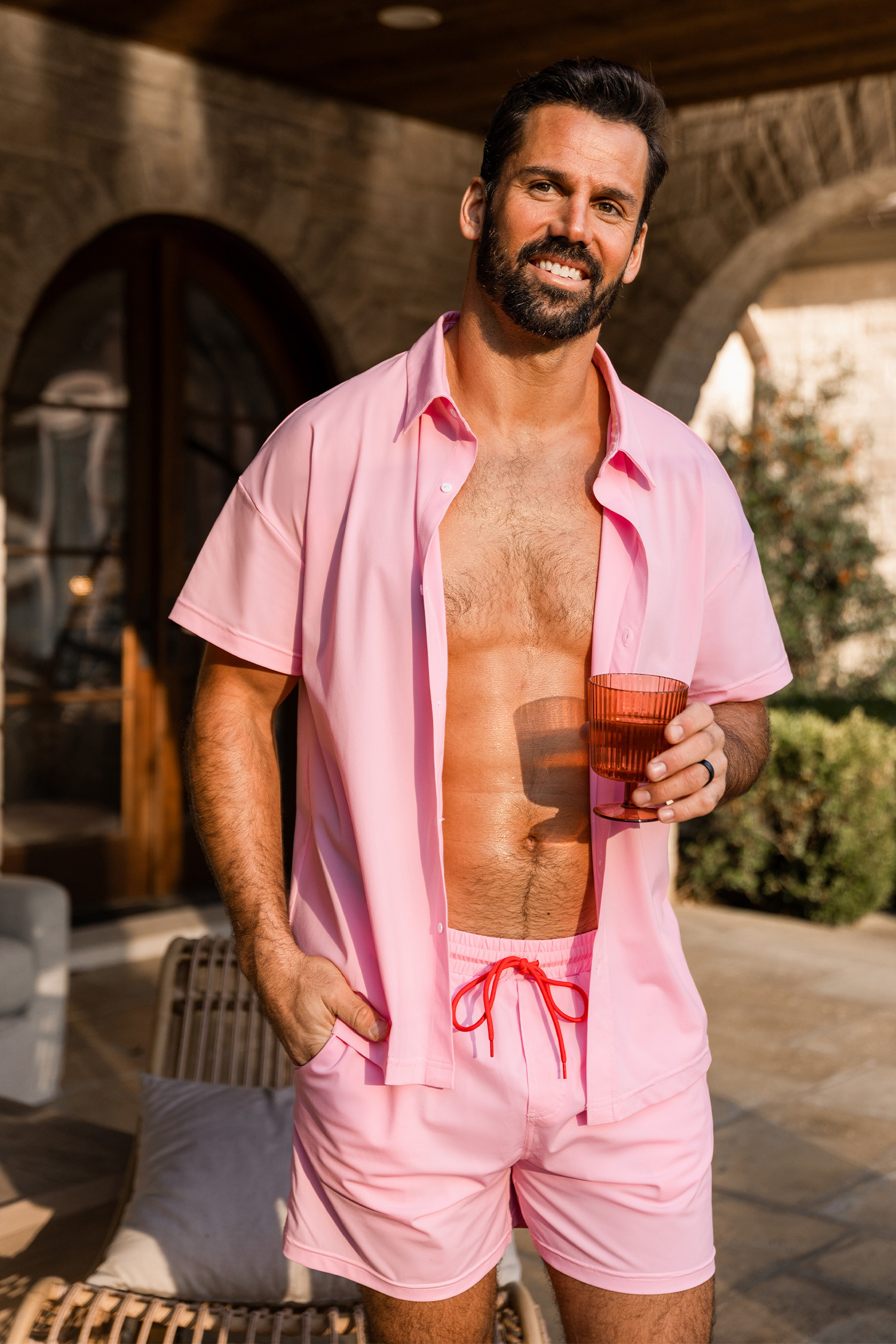 Newx JJD Eros' Arrow Pink Shirt | Cupshe US