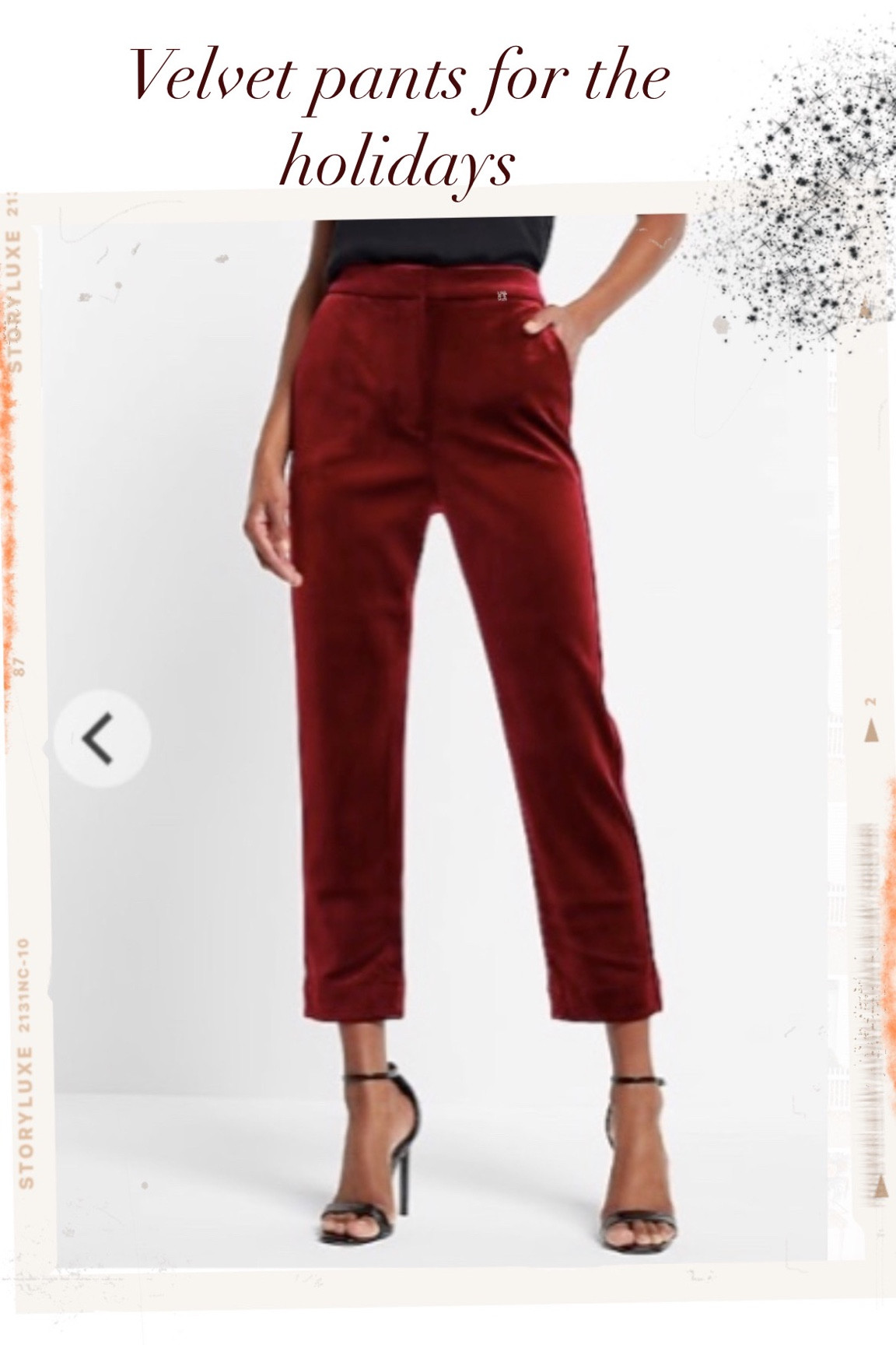 Velvet pants for the holidays. On sale for 40% off for insiders  

#LTKHoliday #LTKsalealert #LTKunder50