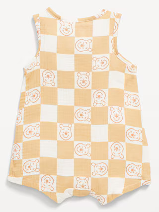 Disney© Sleeveless Henley One-Piece Romper for Baby | Old Navy (US)
