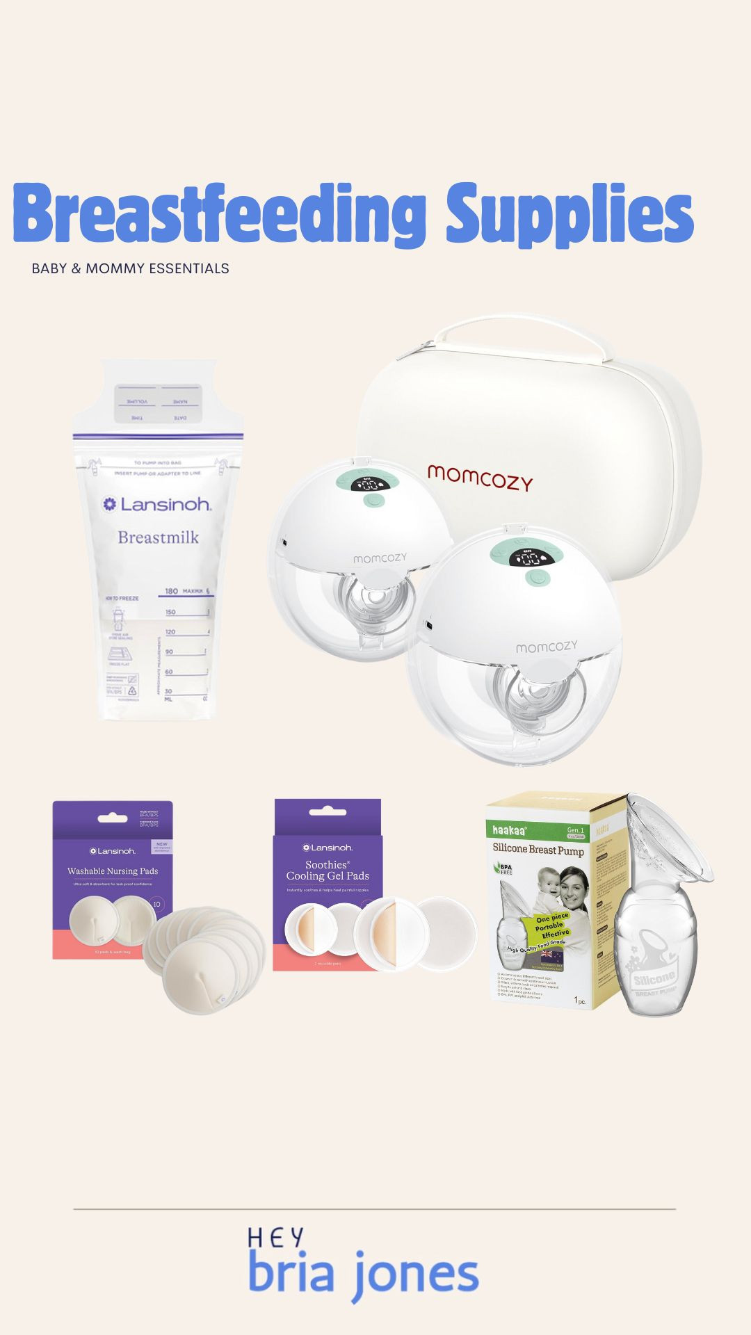 Breastfeeding Supplies 

Manual or Handsfree, Breastmilk Storage Bags, Breastfeeding Essentials, Provides Cooling Relief, Washable Nursing Pads 

 #LTKBaby