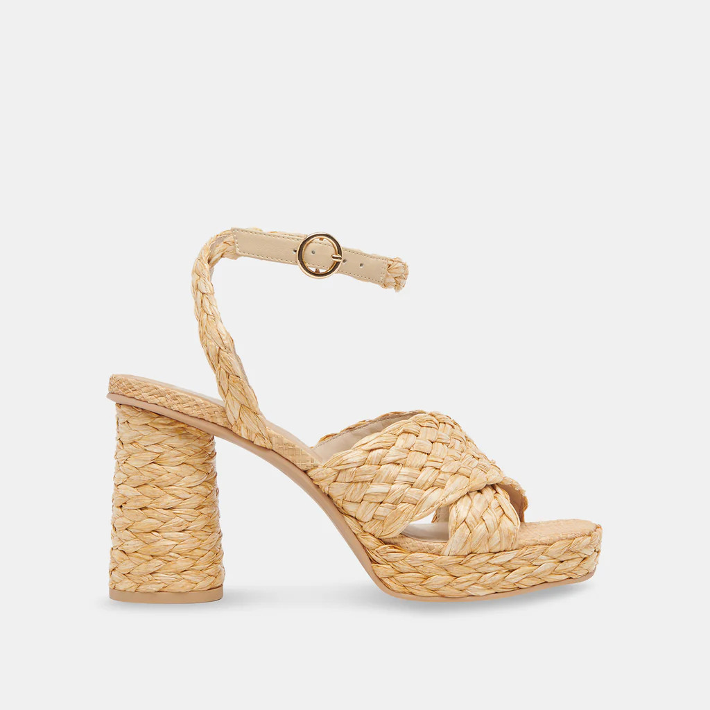ASALA HEELS LT NATURAL RAFFIA | DolceVita.com