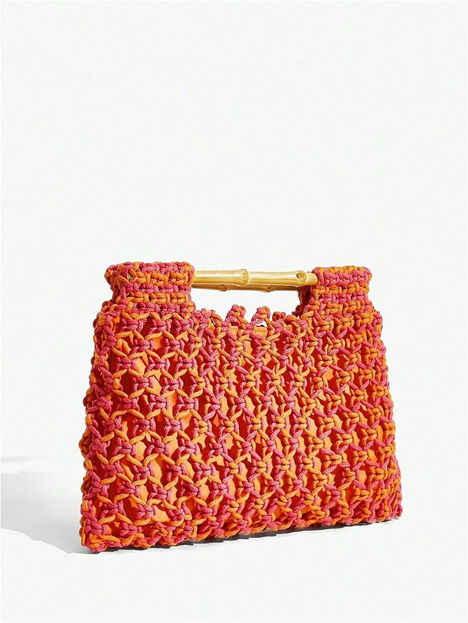 Floerns Women's Straw Bag Handle Beach Clutch Purse Hobo Handbag | Amazon (US)