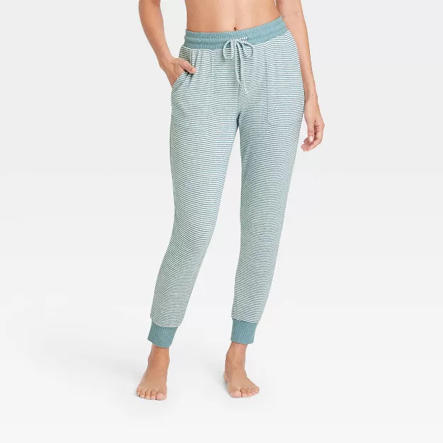 Women's Perfectly Cozy Striped Lounge Jogger Pants - Stars Above™ Rose Red S | Target