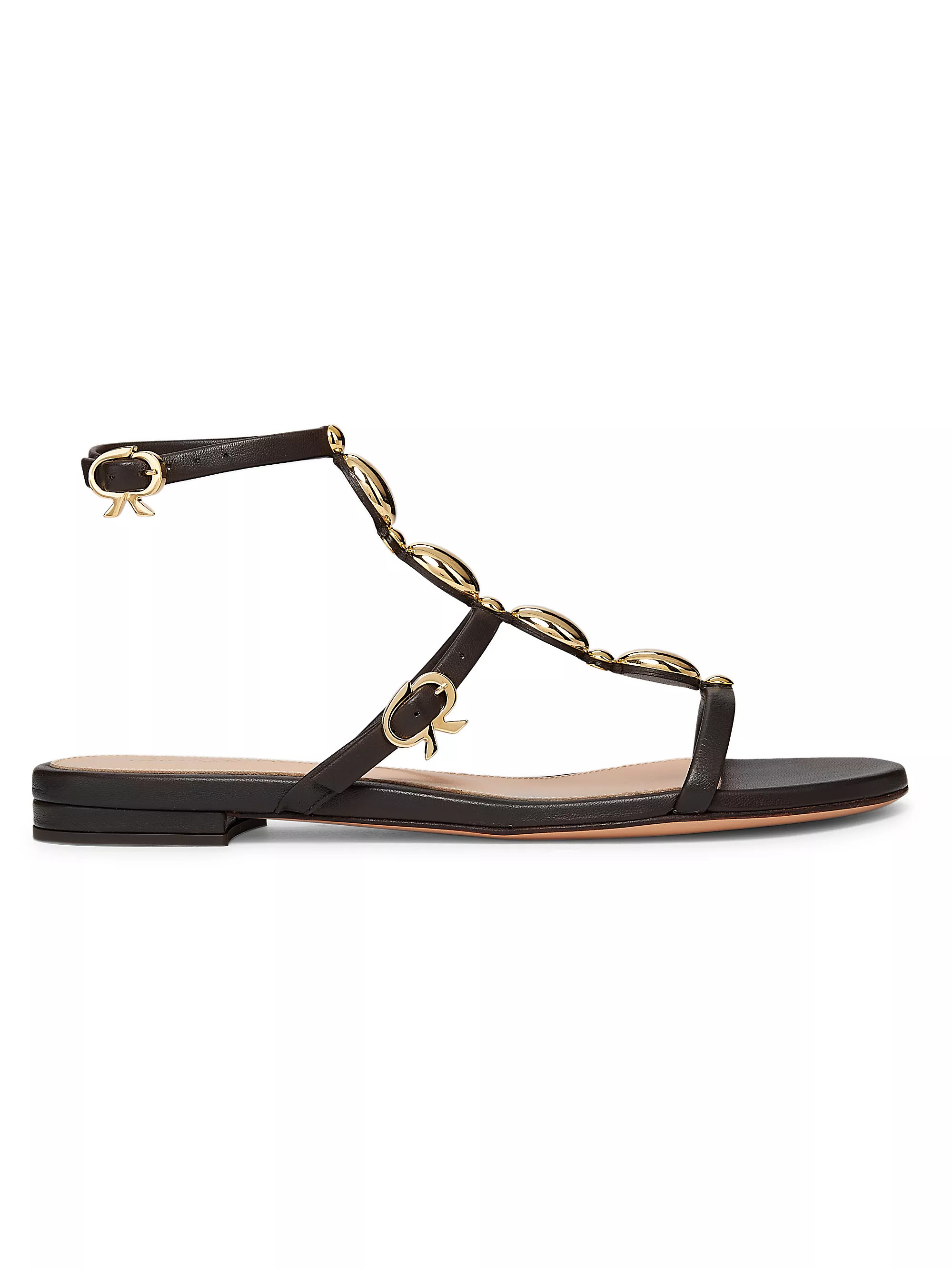 Embellished Leather Sandals | Saks Fifth Avenue