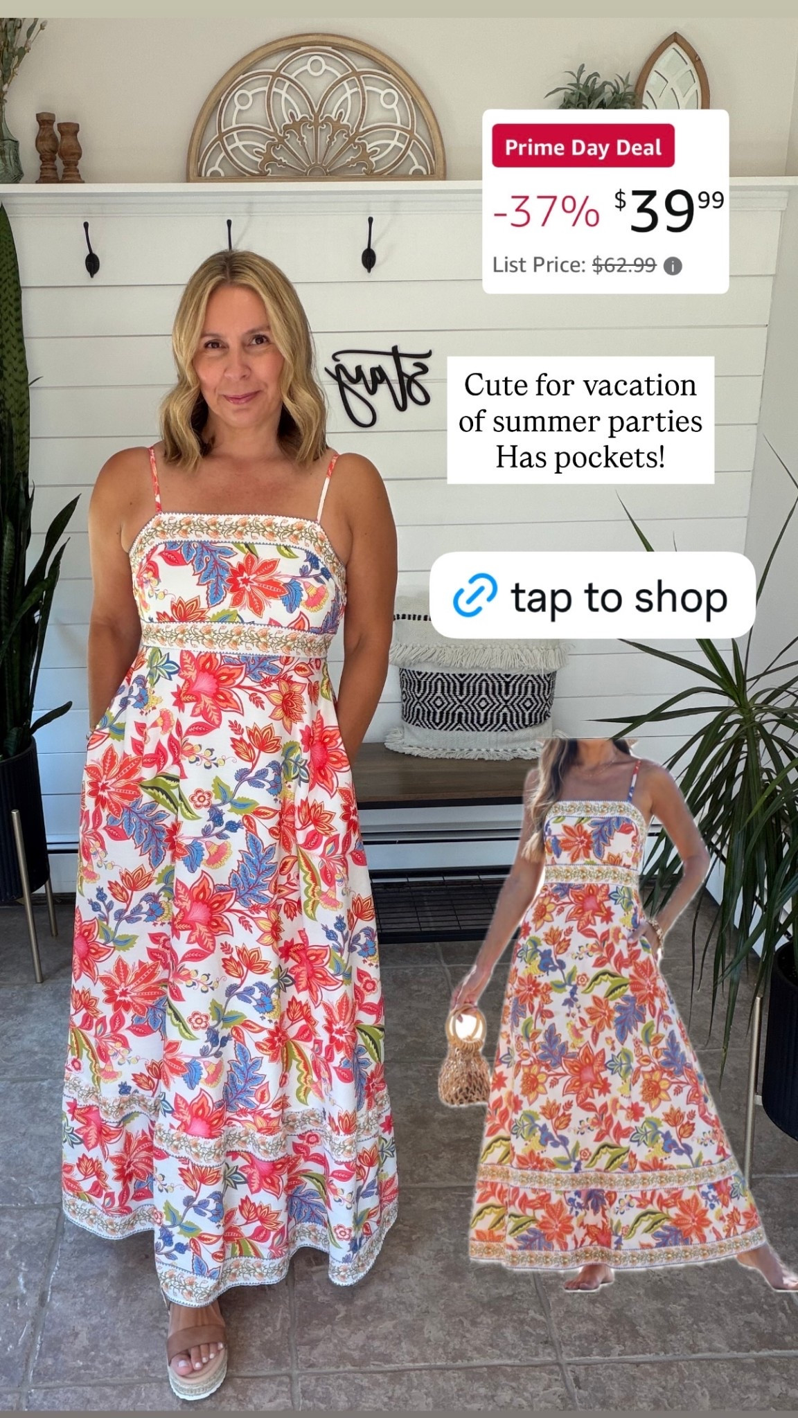 Cute for vacation or summer parties
Has pockets! Prime Day Deals summer dresses

#LTKTravel #LTKOver40 #LTKSaleAlert