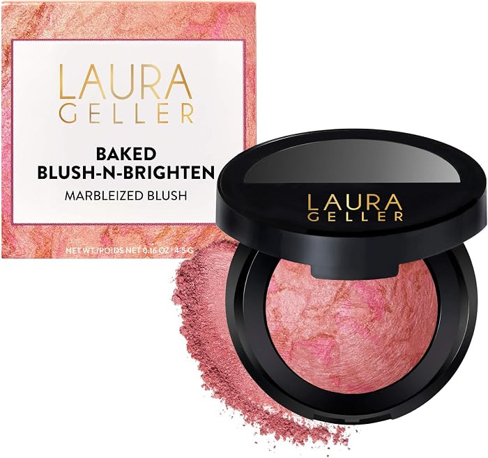 LAURA GELLER NEW YORK Baked Blush-n-Brighten for Mature Skin - 01 Pink Buttercream- Powder Blush ... | Amazon (US)