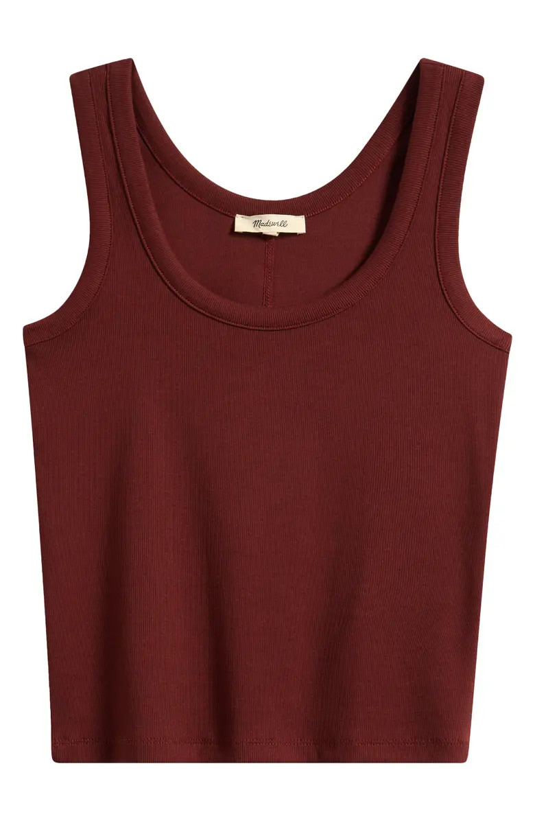 Scoop Neck Regenerative Cotton Rib Tank | Nordstrom