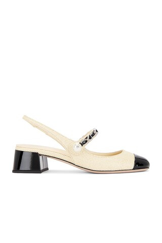 Miu Miu Slingback Pump in Beige | FWRD 