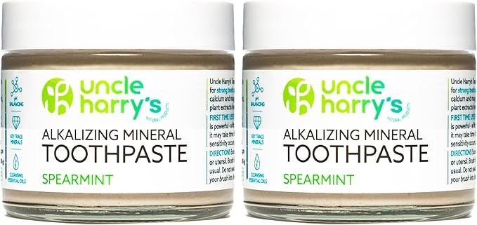 Uncle Harry's Spearmint Remineralizing Toothpaste | Natural Whitening Tooth Paste Freshens Breath... | Amazon (US)