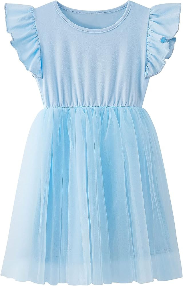 Toddler Baby Girl Tutu Tulle Dress Sleeveless Fluffy Cute Party Sundress | Amazon (US)
