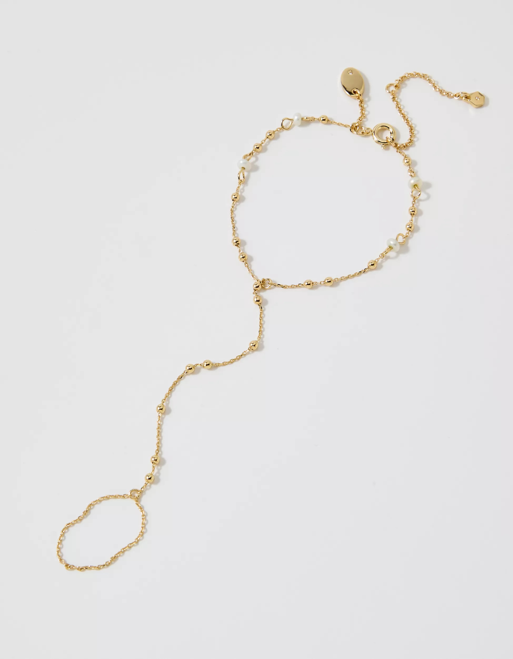 Aerie Dainty Gold Hand Chain | Aerie