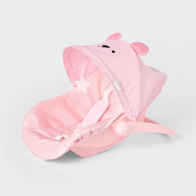 Pink Dot Bear Doll Car Carrier for 14" - 16" Dolls - Gigglescape™ | Target