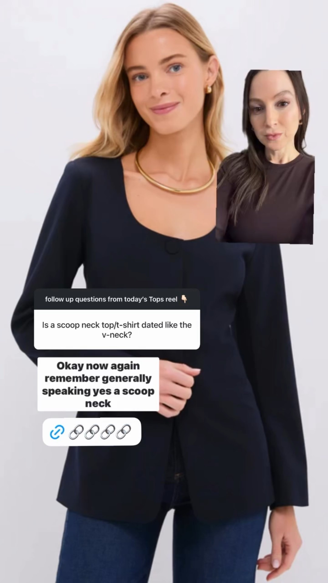 A modern scoop neck!