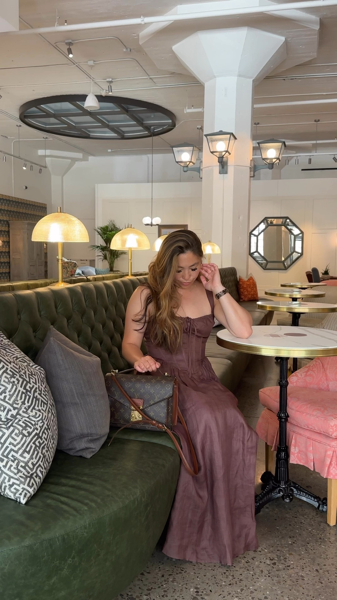 overdressed and not ashamed. Coffee dates? Meetings? game time at the NBA finals? Yes and especially for this Bardot number from revolve. Elevated casual trends brown mocha summer baublebar necklace effortless everyday @Revolve  

#LTKParties 

#LTKTravel #LTKMidsize