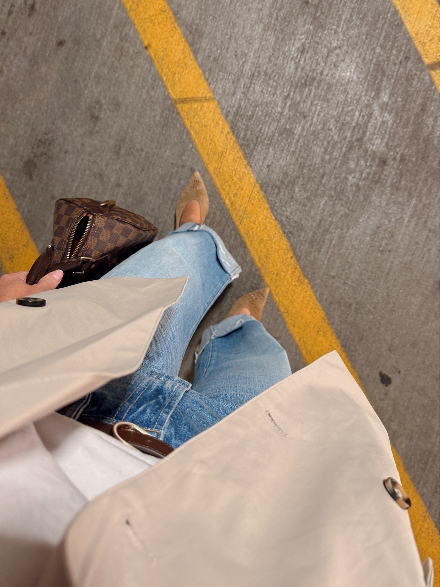 Small Amazon trench / XS Target tee / 24 jeans (run big)

#LTKootd #LTKPetite #LTKdayinmylife