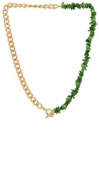 Attica Necklace in Green | Revolve Clothing (Global)