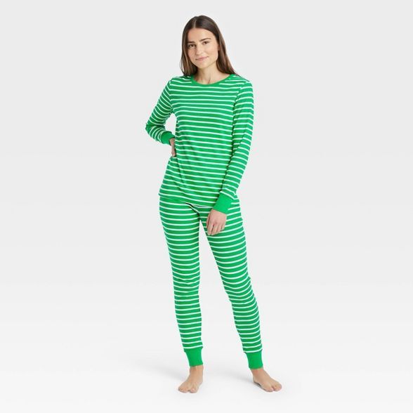 Women's Striped 100% Cotton Matching Family Pajama Set | Target