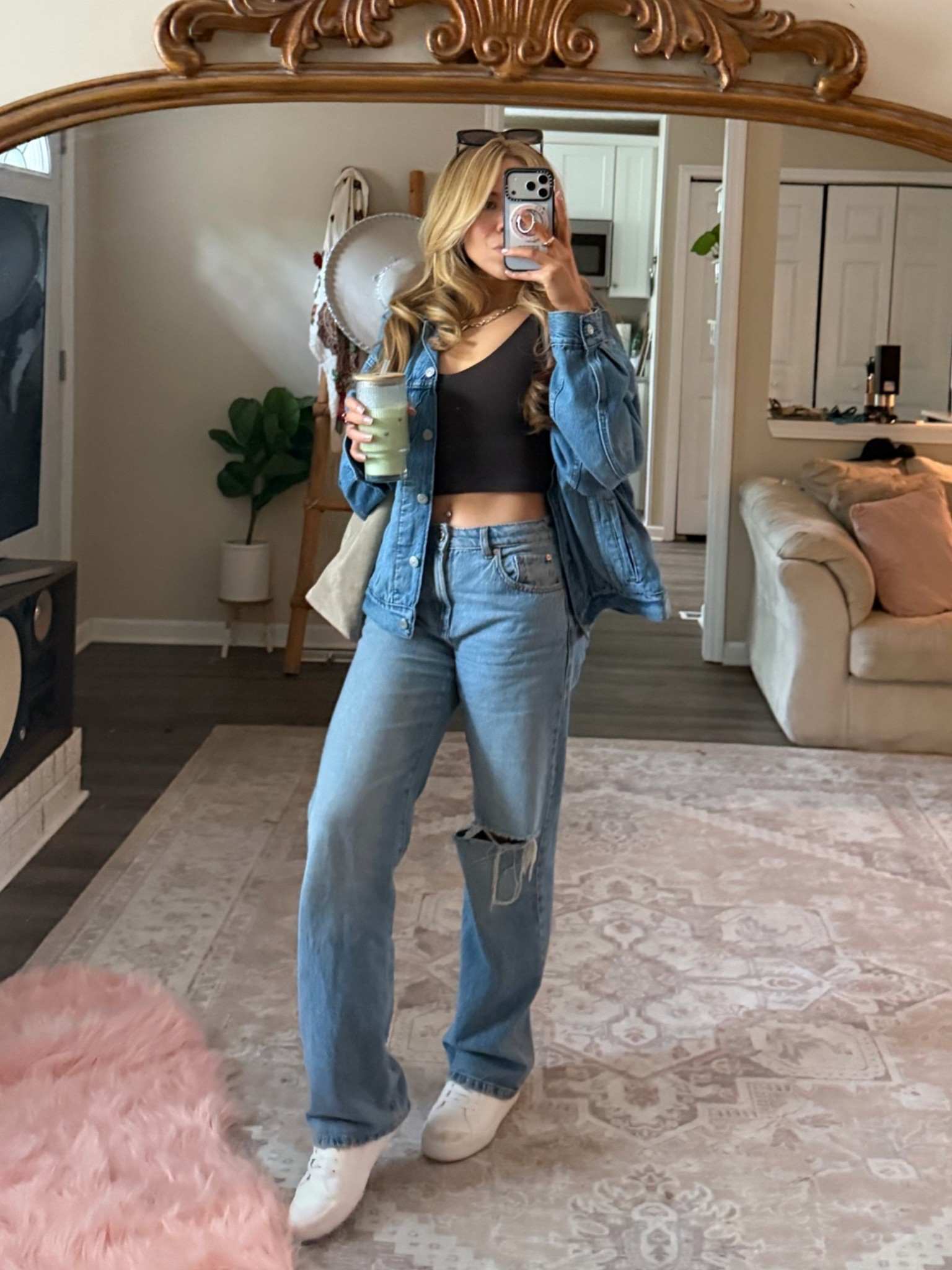 Denim on denim! Also this jacket is sooo soft wearing a medium!

#LTKgrwm #LTKootd