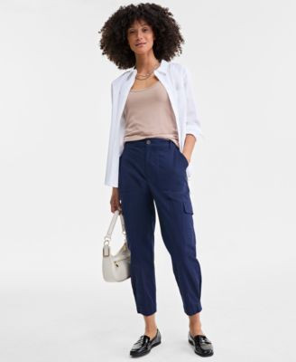 On 34th Women's Tapered Ankle-Length Cargo Pants, Created for Macy's - Macy's | Macy's
