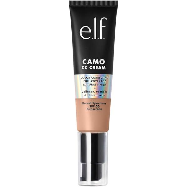 e.l.f. Camo CC Cream | Color Correcting Full Coverage Foundation with SPF 30 | Light 210 N | 1.05 Oz | Amazon (US)