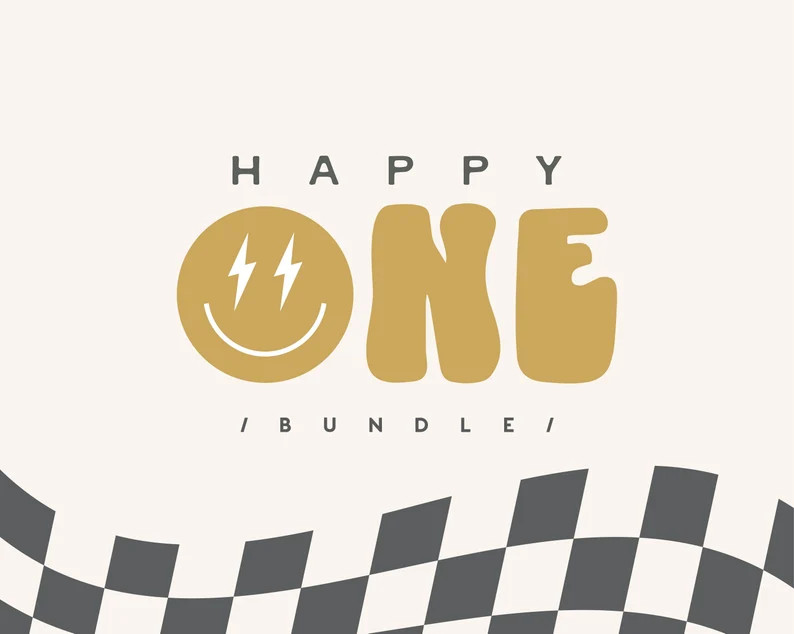 One Happy Dude Birthday Bundle, Retro One Rad Dude Birthday Party Package, Editable Digital Corjl... | Etsy (US)