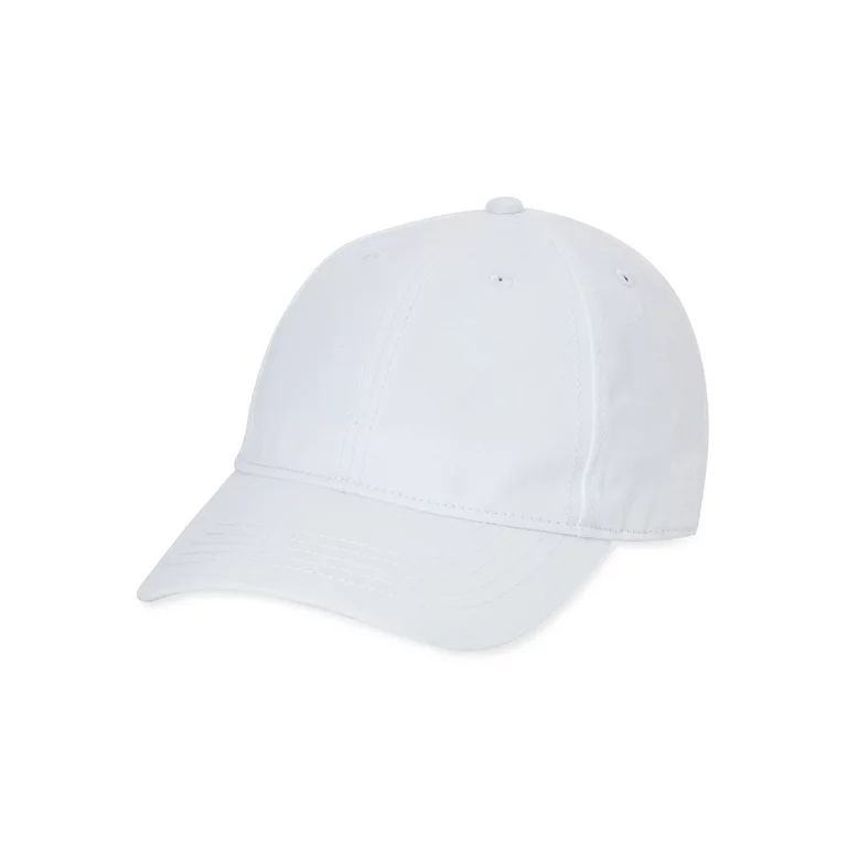 Time and Tru Women's Blank Non Washed Cotton Twill Baseball Hat Arctic White | Walmart (US)